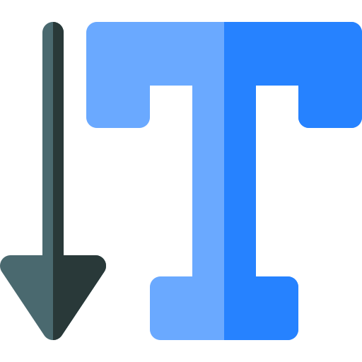 Vertical type icon