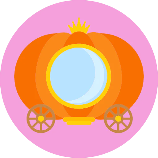 Cinderella carriage icon