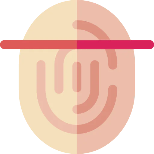 Fingerprint scan icon