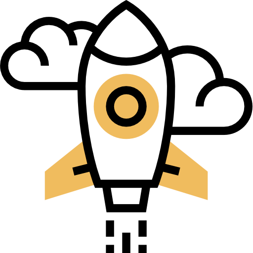 Rocket launch icon