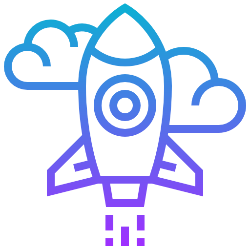 Rocket launch icon