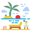 Beach vacation biểu tượng 64x64