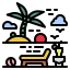 Beach vacation icon 64x64