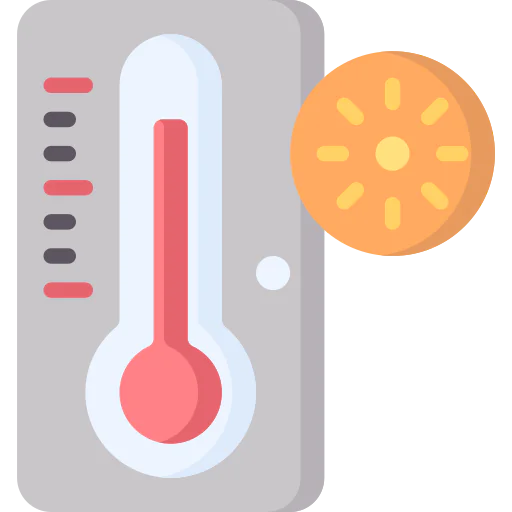 Hot temperature icon