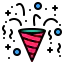Party popper icon 64x64