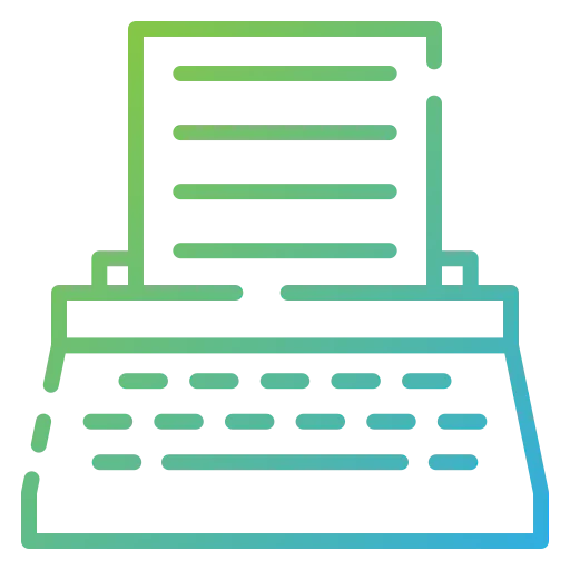 Typewriter icon