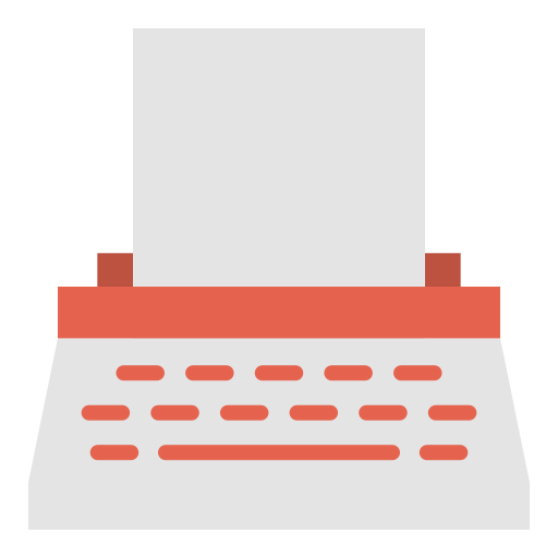 Typewriter ícono