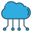 Cloud computing ícone 64x64