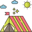Camping tent icon 64x64