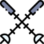 Ski poles icon 64x64