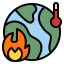 Global warming 图标 64x64