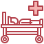 Больничная койка иконка 64x64