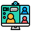 Video conference アイコン 64x64