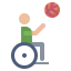 Wheelchair basketball icon 64x64
