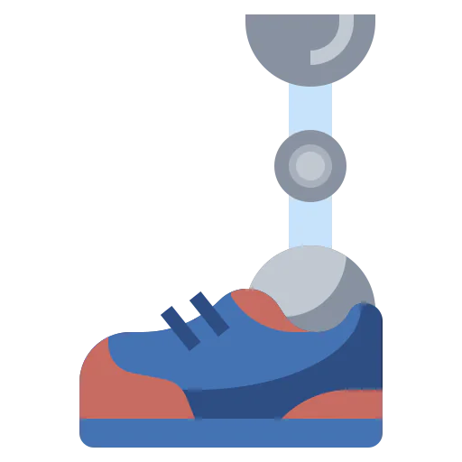 Bionic leg icon