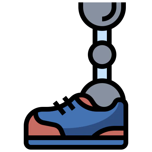 Bionic leg icon