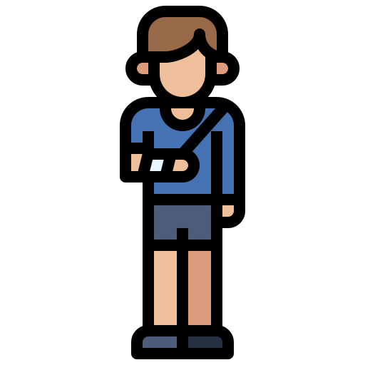 Broken arm icon