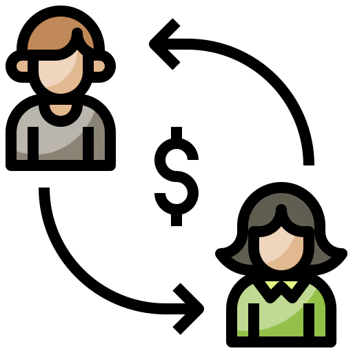 Peer to peer icon