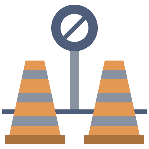 Traffic cone icon
