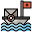 Rescue boat Symbol 64x64