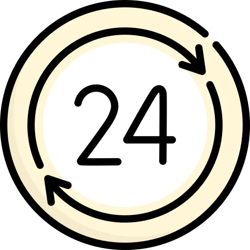 24 hours icon