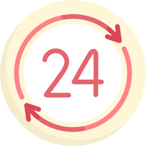 24 hours icon