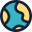 Earth globe icon 64x64