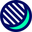 Crescent moon icon 64x64