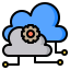 Cloud computing ícone 64x64