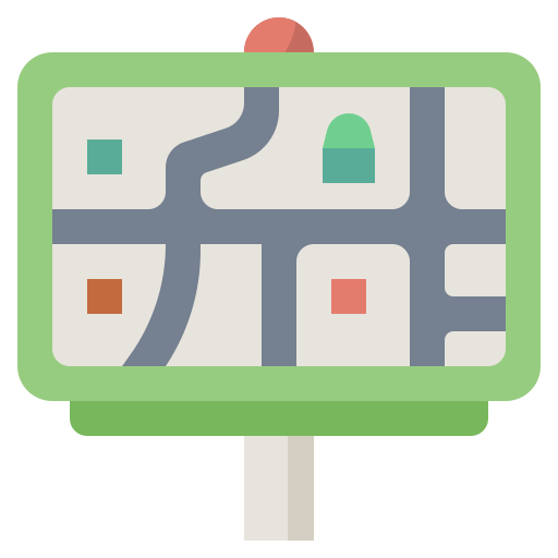 Road map icon