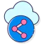 Cloud sharing Symbol 64x64