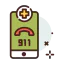 911 call icon 64x64