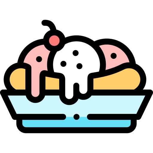 Banana split icon
