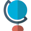 Earth globe icon 64x64