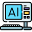 Artificial intelligence ícone 64x64