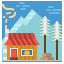 Wood cabin icon 64x64