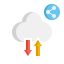 Cloud sharing icon 64x64