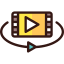 360 video アイコン 64x64