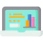 Bar chart icon 64x64