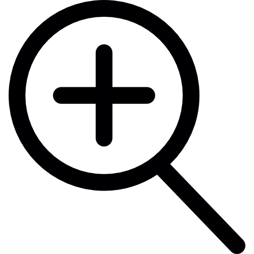 Zooming Magnifying Glass icon