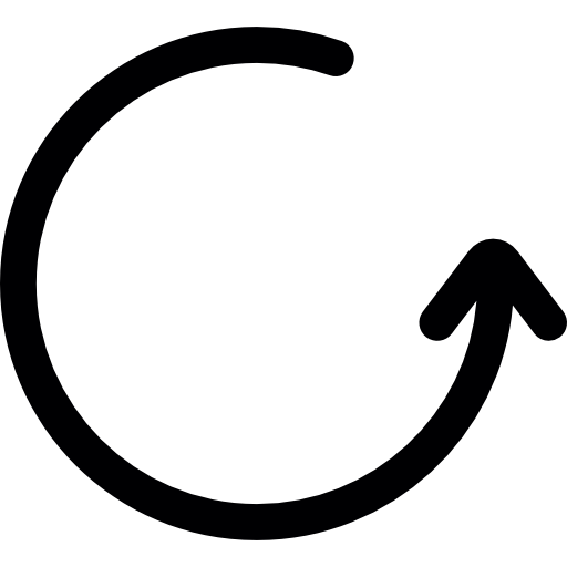 Loading curved arrow biểu tượng