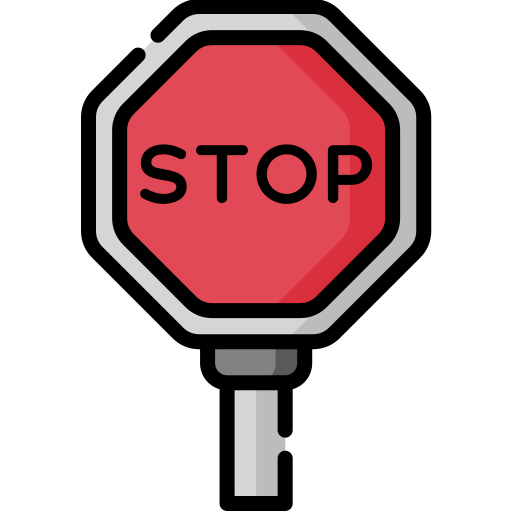 Stop sign biểu tượng