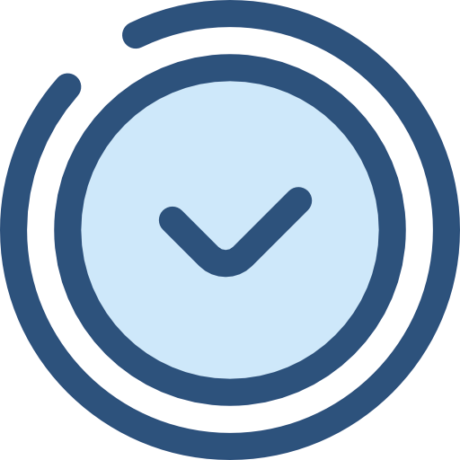 Round clock icon