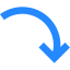 Кривая стрелка иконка 64x64