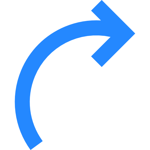 Curve arrow icon