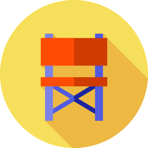 Folding chair icon