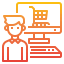 Online shopping icon 64x64