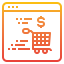 Online shopping icon 64x64