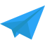 Paper plane icon 64x64