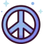 Peace symbol icon 64x64